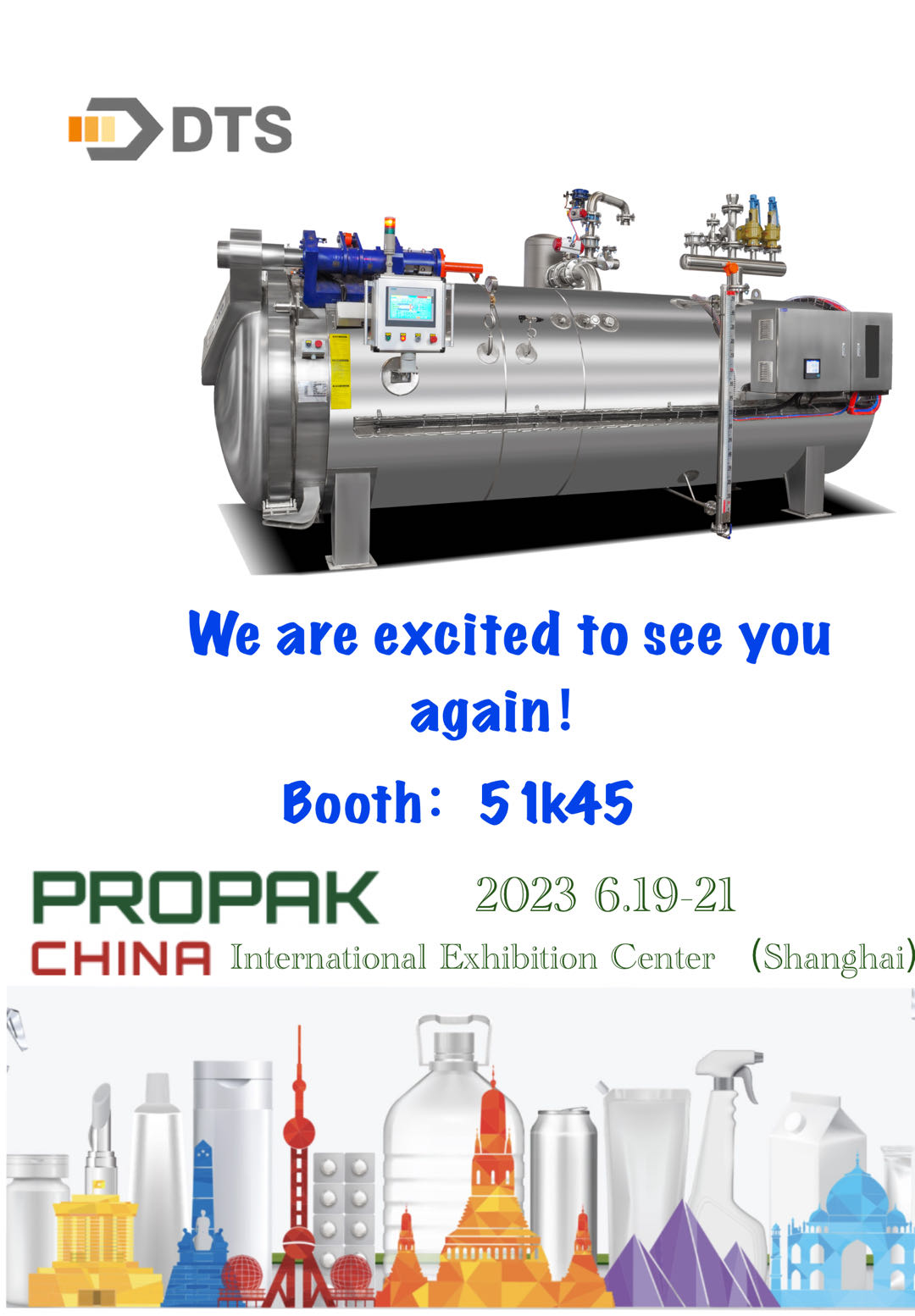 Please kindly accept invitation to visit us at PPOPAK  CHINA 2023 (June 19th-21th) Booth 51k45.